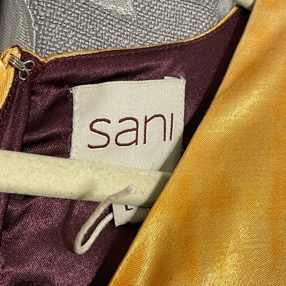 Sani Beaded Satin Gown Dusky Ember - Picture 7 of 8